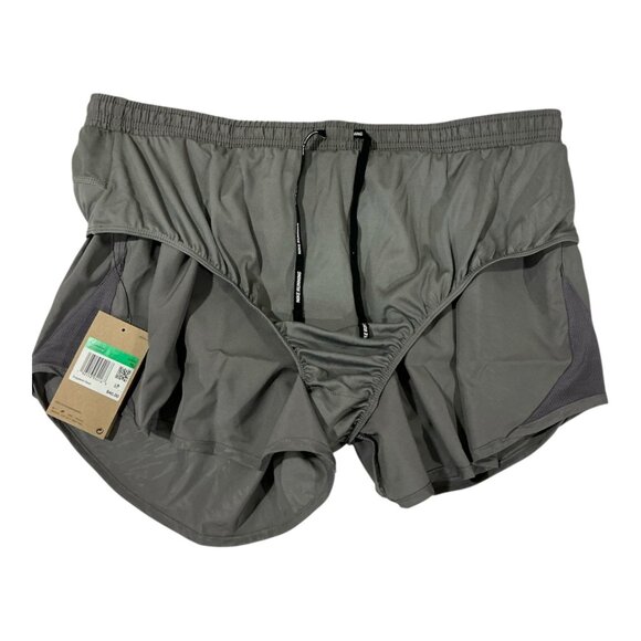 Nike Women's Tempo Modern Embossed 4" Brief Lined Grey Running Shorts Size XL - Picture 4 of 8